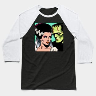 Bride of Frankenstein Baseball T-Shirt